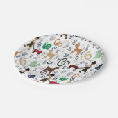 Assiettes En Carton Plaques de papier baby shower à thème garçon moder (Angle)