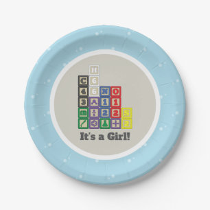 Assiettes En Carton Plaques de papier Baby shower de Future Chemist's