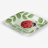 Assiettes En Carton Plaques de papier Baby shower Ladybug (Angulaire)