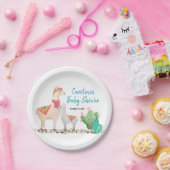 Assiettes En Carton plaques de papier baby shower lama (Fête)