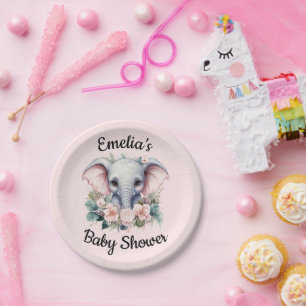 Assiettes En Carton Plaques de papier baby shower personnalisées