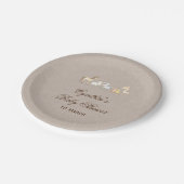 Assiettes En Carton Plaques de papier Baby shower pour animaux de ferm (Angle)