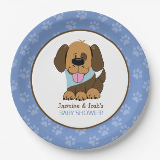 Assiettes En Carton Plaques de papier Baby shower pour chien de chien