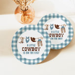 Assiettes En Carton Plaques de papier Baby shower Rodeo Western Cowboy<br><div class="desc">assiettes de baby shower cowboy.</div>