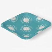 Assiettes En Carton Plaques de papier Baby shower Sun Boho (Angulaire)