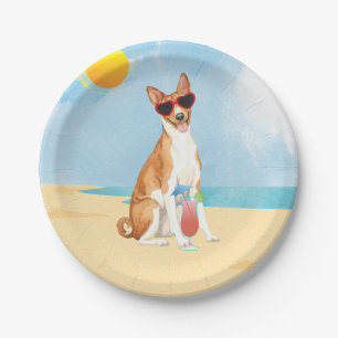 Assiettes En Carton Plaques de papier Basenji été