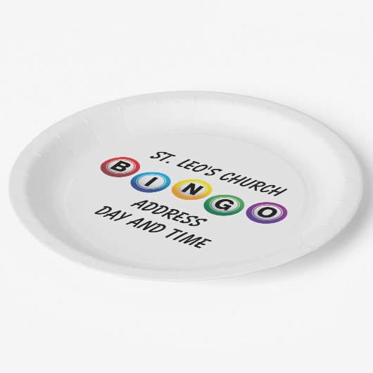 Assiettes En Carton Plaques de papier BINGO (Angle)