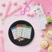 Assiettes En Carton Plaques de papier Bingo Cartes (Fête)