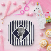 Assiettes En Carton Plaques de papier bleu marine (Fête)