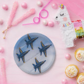 Assiettes En Carton Plaques de papier Blue Angels (Fête)