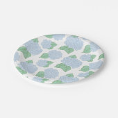 Assiettes En Carton Plaques de papier Blue Hydrangea (Angle)