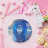 Assiettes En Carton Plaques de papier Blue Reflections (Fête)