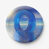 Assiettes En Carton Plaques de papier Blue Reflections (Devant)