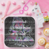 Assiettes En Carton Plaques de papier Bouquet Techno (Fête)