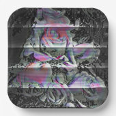 Assiettes En Carton Plaques de papier Bouquet Techno (Recto)