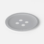 Assiettes En Carton Plaques de papier Bouton gris (Angle)