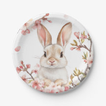 Plaques de papier Bunny pour fêtes