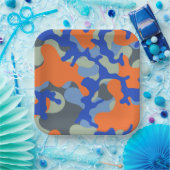 Assiettes En Carton Plaques de papier Camo | Plaques de fête (Fête)
