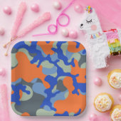 Assiettes En Carton Plaques de papier Camo | Plaques de fête (Fête)