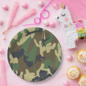 Assiettes En Carton Plaques de papier camouflage (Fête)