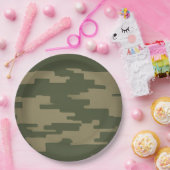 Assiettes En Carton Plaques de papier camouflage (Fête)