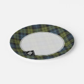 Assiettes En Carton Plaques de papier Campbell Tartan (Angle)
