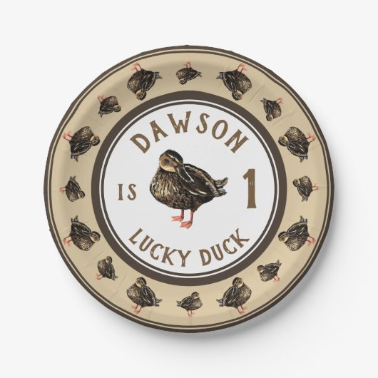 Assiettes En Carton Plaques de papier canard (Devant)