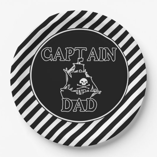 Assiettes En Carton Plaques de papier Capitaine Papa (Devant)