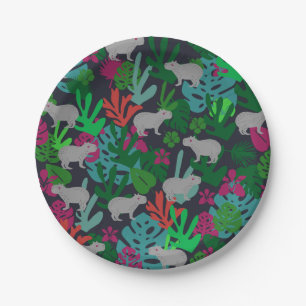 Assiettes En Carton Plaques de papier Capybara mignonnes
