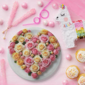 Assiettes En Carton Plaques de papier cardiaques roses 9" (Fête)