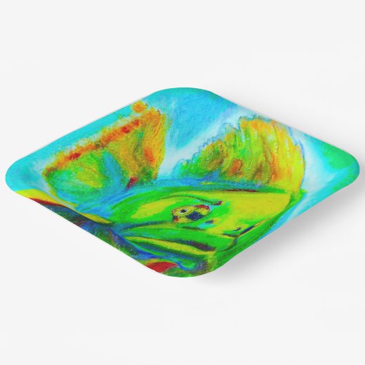 Assiettes En Carton Plaques de papier Carré Goliath Grouper (Angulaire)