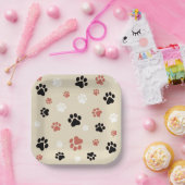 Assiettes En Carton Plaques de papier carré imprimées (Fête)