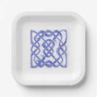 Plaques de papier Carré VIOLET CELTIC KNOT