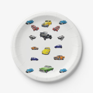Assiettes En Carton Plaques de papier Cars