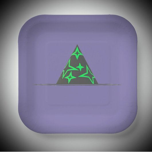 Assiettes En Carton Plaques de papier Casquette de la sorcière