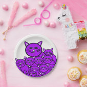 Assiettes En Carton Plaques de papier Cats (Fête)