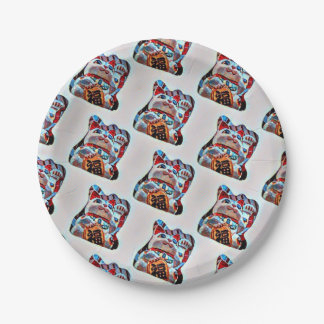 Assiettes En Carton Plaques de papier Chat Lucky