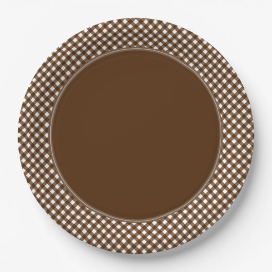ASSIETTES EN CARTON PLAQUES DE PAPIER CHEX 14-BROWN-2 (Devant)