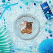 Assiettes En Carton Plaques de papier Chihuahua bleu (Fête)