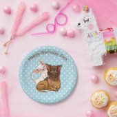 Assiettes En Carton Plaques de papier Chihuahua bleu (Fête)