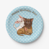 Assiettes En Carton Plaques de papier Chihuahua bleu (Devant)