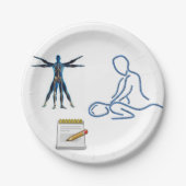 Assiettes En Carton Plaques de papier Chiropraticien (Devant)