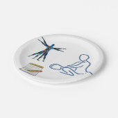 Assiettes En Carton Plaques de papier Chiropraticien (Angle)