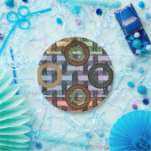 Assiettes En Carton Plaques de papier Circulaire (Fête)