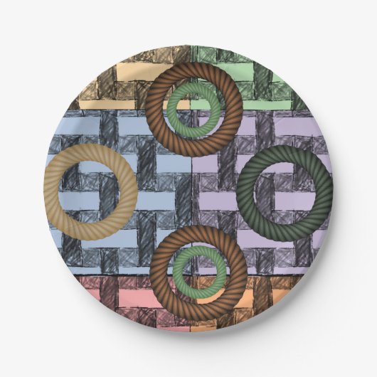 Assiettes En Carton Plaques de papier Circulaire (Devant)