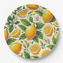Plaques de papier citron