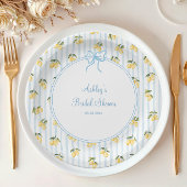 Assiettes En Carton Plaques de papier citron bleu italien