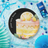 Assiettes En Carton Plaques de papier citron-fût (Fête)