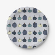 Plaques de papier Citrouille bleu