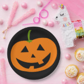 ASSIETTES EN CARTON PLAQUES DE PAPIER CITROUILLE HALLOWEEN JACK-O-LANT (Fête)